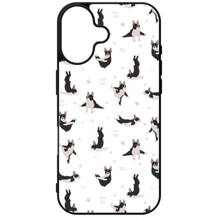 Boston terrier Joga iPhone szilikon tok
