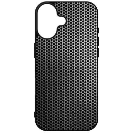 Speaker Ezüst metál mintás iPhone szilikon tok