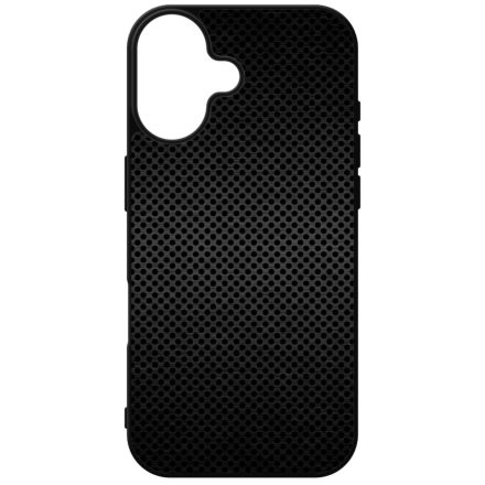 Speaker fekete metál mintás iPhone szilikon tok
