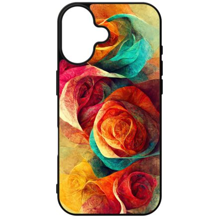 Absztrakt színes rózsák Art iPhone szilikon tok