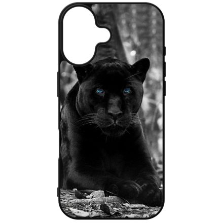 Fekete puma iPhone szilikon tok