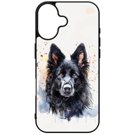 Fekete Belga juhászkutya iPhone szilikon tok