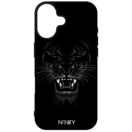 Fekete Párduc iPhone szilikon tok