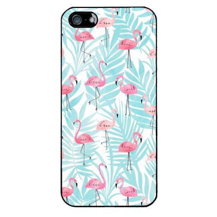 Flamingo Pálmafa nyár iPhone 5-5s-SE (2016) tok