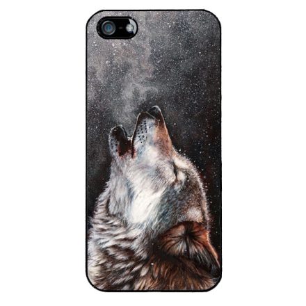téli farkas wolf art iPhone 5-5s-SE (2016) tok