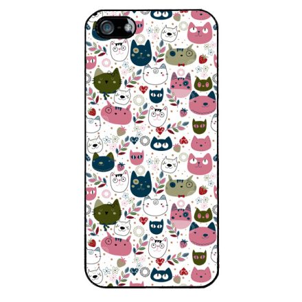 Csak vidáman - Cicák iPhone 5-5s-SE (2016) tok