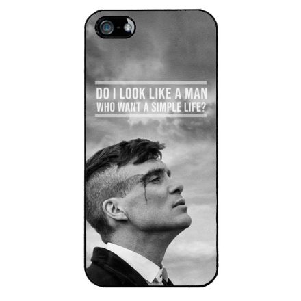 Tommy Shelby simple life idezet peaky blinders iPhone 5-5s-SE (2016) tok