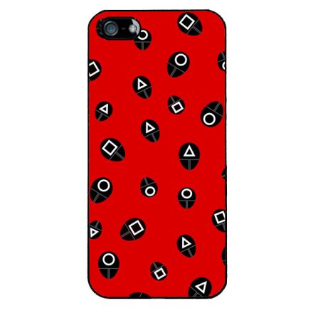 Squid Game piros katonas minta iPhone 5-5s-SE (2016) tok
