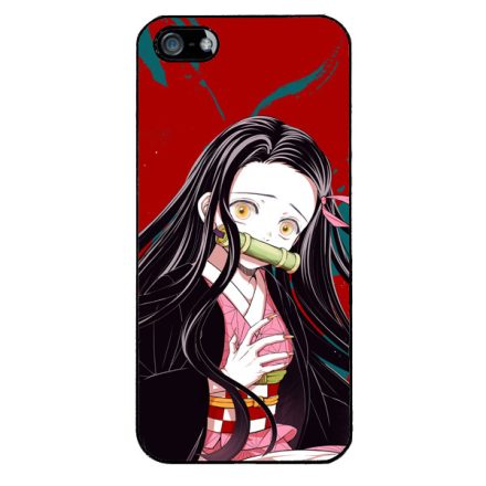 Nezuko RED Art - Demon Slayer iPhone 5-5s-SE (2016) tok