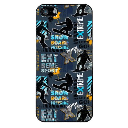 Born to be free Snowboard iPhone 5-5s-SE (2016) tok