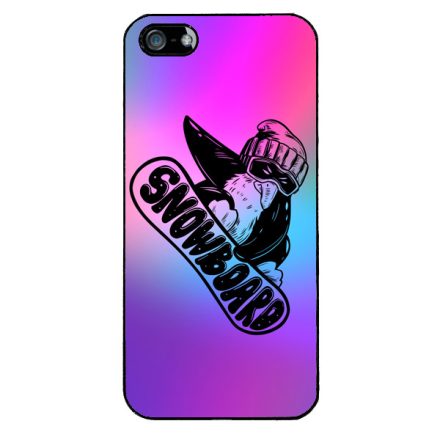 Snowboard Pingvin iPhone 5-5s-SE (2016) tok