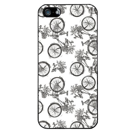 Gyonyorű viragos kerekpar iPhone 5-5s-SE (2016) tok