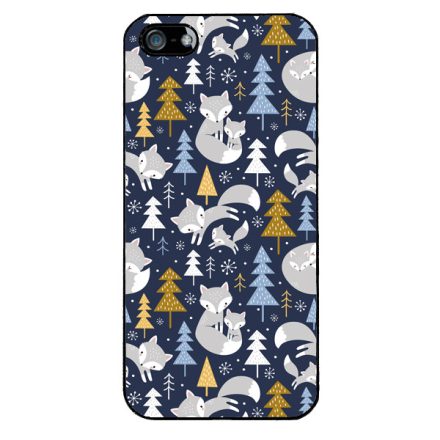 Tündéri Karácsonyi róka mintás iPhone 5-5s-SE (2016) tok