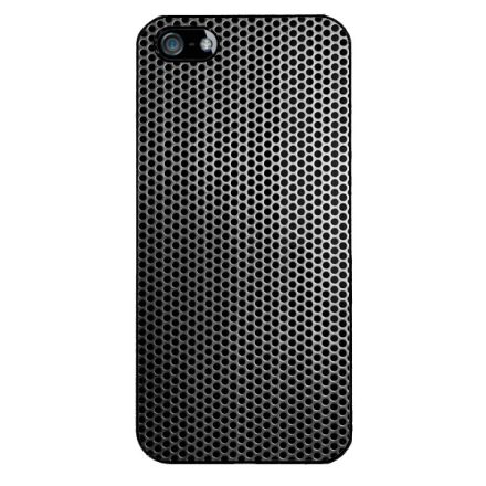 Speaker Ezüst metál mintás iPhone 5-5s-SE (2016) tok