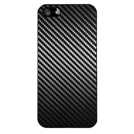 Ezüst karbon fiber mintás iPhone 5-5s-SE (2016) tok