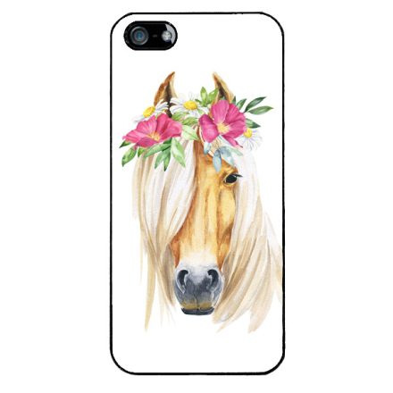 Csodaszép rajzolt lovas iPhone 5-5s-SE (2016) tok