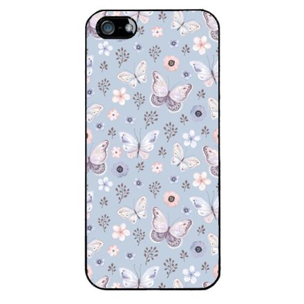 Aranyos kek pillangos iPhone 5-5s-SE (2016) tok