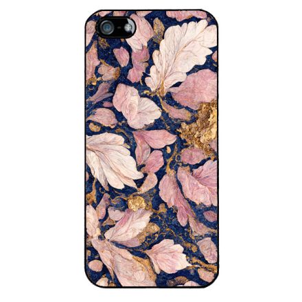 Gyönyörű rózsaszín aranyos virág Art iPhone 5-5s-SE (2016) tok