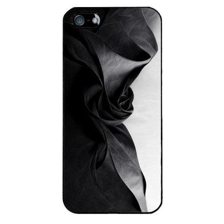 Szatén hatású fekete-fehér Art iPhone 5-5s-SE (2016) tok