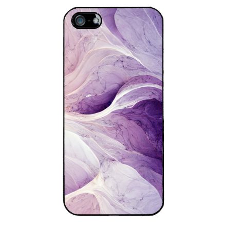 Absztrakt lila márvány mintás iPhone 5-5s-SE (2016) tok