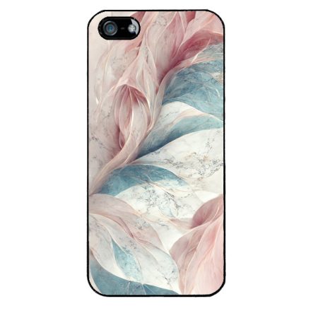 Lágy pasztel rózsaszín és zöld Art iPhone 5-5s-SE (2016) tok