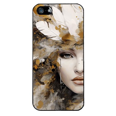 Szépséges aranyló nő Art iPhone 5-5s-SE (2016) tok