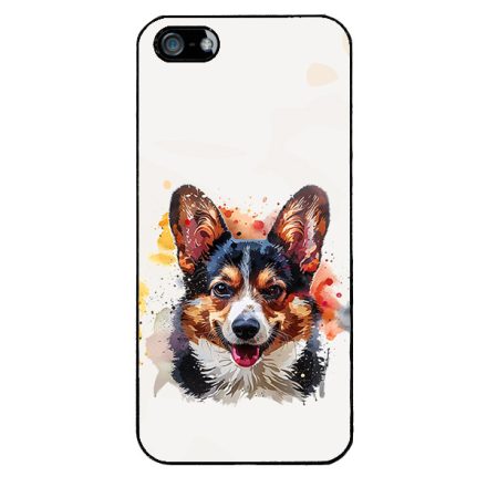 Színes Corgi iPhone 5-5s-SE (2016) tok