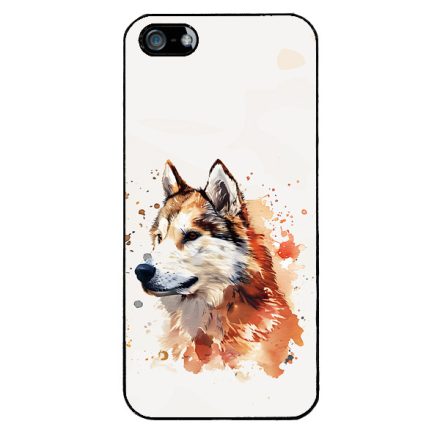 Barna Alaszkai Malamut iPhone 5-5s-SE (2016) tok