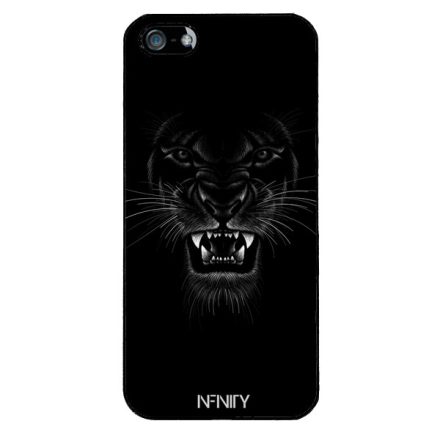 Fekete Párduc iPhone 5-5s-SE (2016) tok