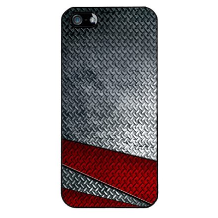 Acéllemez vörös sávval iPhone 5-5s-SE (2016) tok