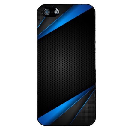 Carbon kék sávokkal iPhone 5-5s-SE (2016) tok