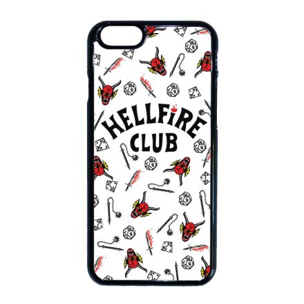 Hellfire Club - Fehér Mintás - Stranger Things iPhone 6-6s tok