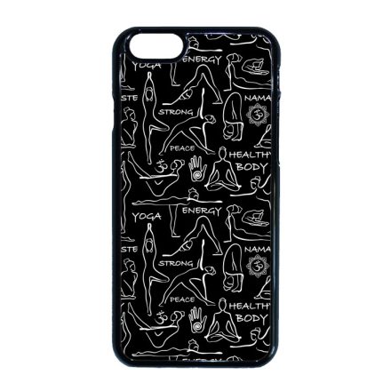 Black Line Art Joga iPhone 6-6s tok