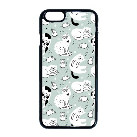 Tündéri macska-egér mintás iPhone 6-6s tok