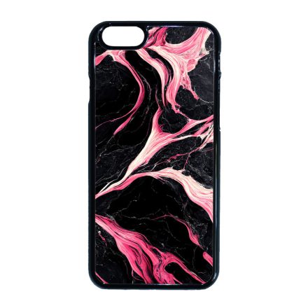 Gyönyörű fekete-pink márvány mintás iPhone 6-6s tok