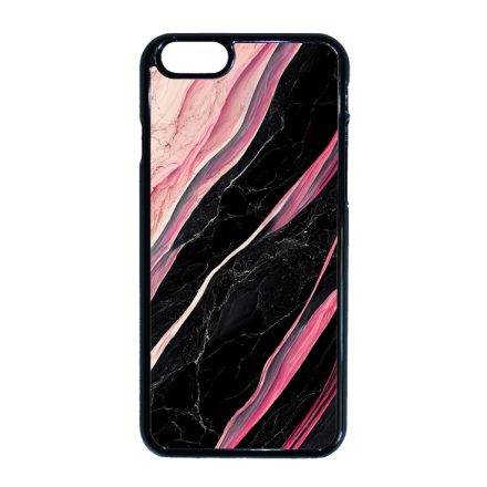 Luxury fekete-pink márvány mintás iPhone 6-6s tok