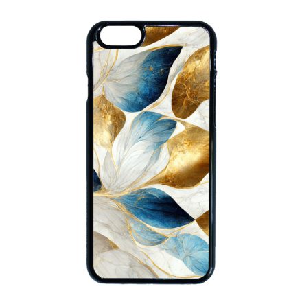 Csodaszép fehér-arany leveles márvány mintás iPhone 6-6s tok