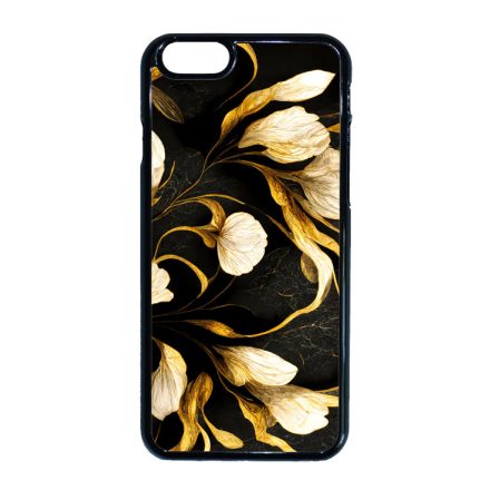 Fekete-arany kála szatén hatású Art iPhone 6-6s tok