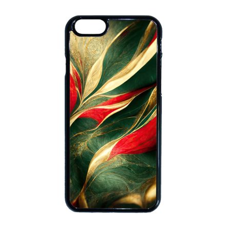 Magyaros piros-zöld márvány mintás iPhone 6-6s tok