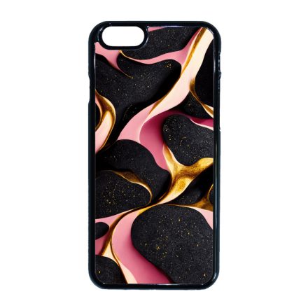 Fekete-Lila és arany mintás Art iPhone 6-6s tok