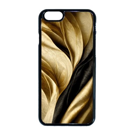Fekete-arany mintás szatén hatású Art iPhone 6-6s tok