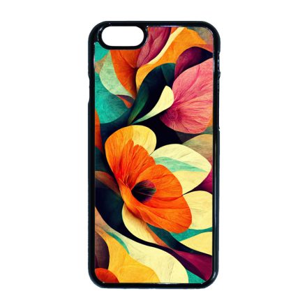Absztrakt színes virágok Art iPhone 6-6s tok