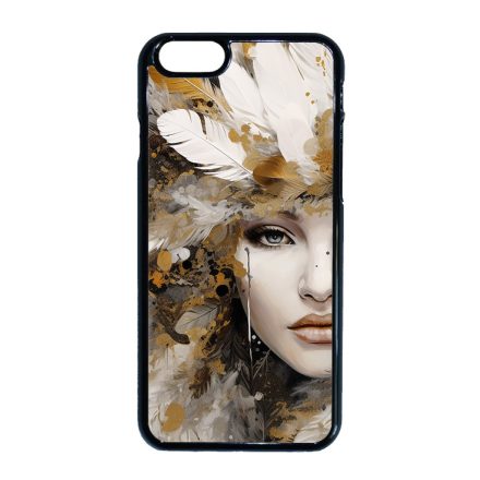 Szépséges aranyló nő Art iPhone 6-6s tok