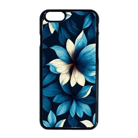 Szépséges kék virágos Art iPhone 6-6s tok