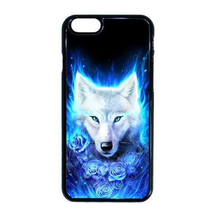 Farkas kék rózsával iPhone 6-6s tok