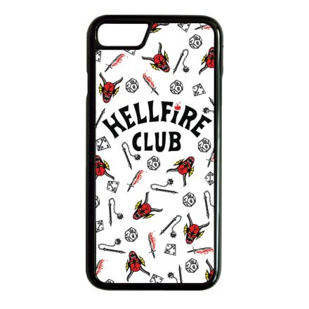 Hellfire Club - Fehér Mintás - Stranger Things iPhone 7-8 tok