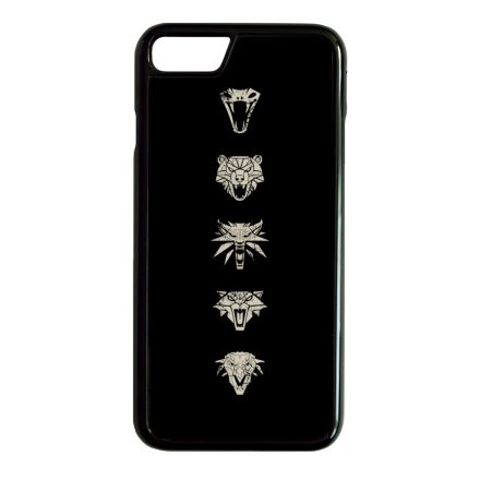 Witcher Schools wolf fehér farkas iPhone 7 Plus - 8 Plus tok