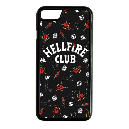 Hellfire Club - Fekete mintás - Stranger Things iPhone 7 Plus - 8 Plus tok