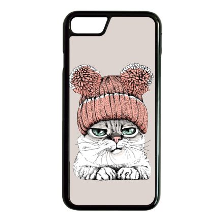 Cuki sapkás cica iPhone SE (2020) - iPhone SE (2022) tok