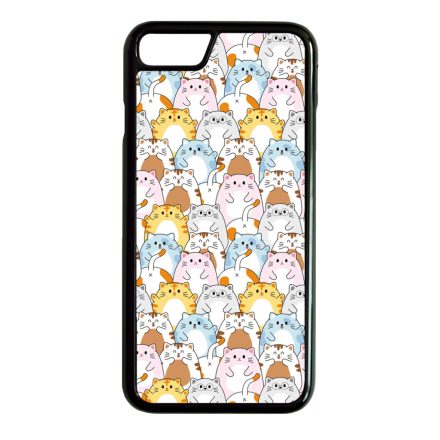 Tündéri Kawaii cica mintás iPhone SE (2020) - iPhone SE (2022) tok